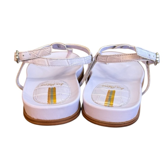 Sam Edelman Naomi sandals crocodile-embossed leather finish Women’s Size 8 M - Picture 2 of 9